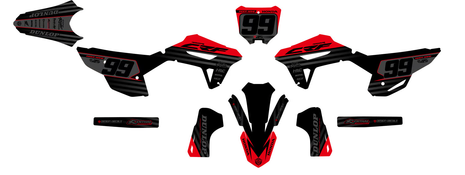 Black Mamba Graphics Kit for Honda-